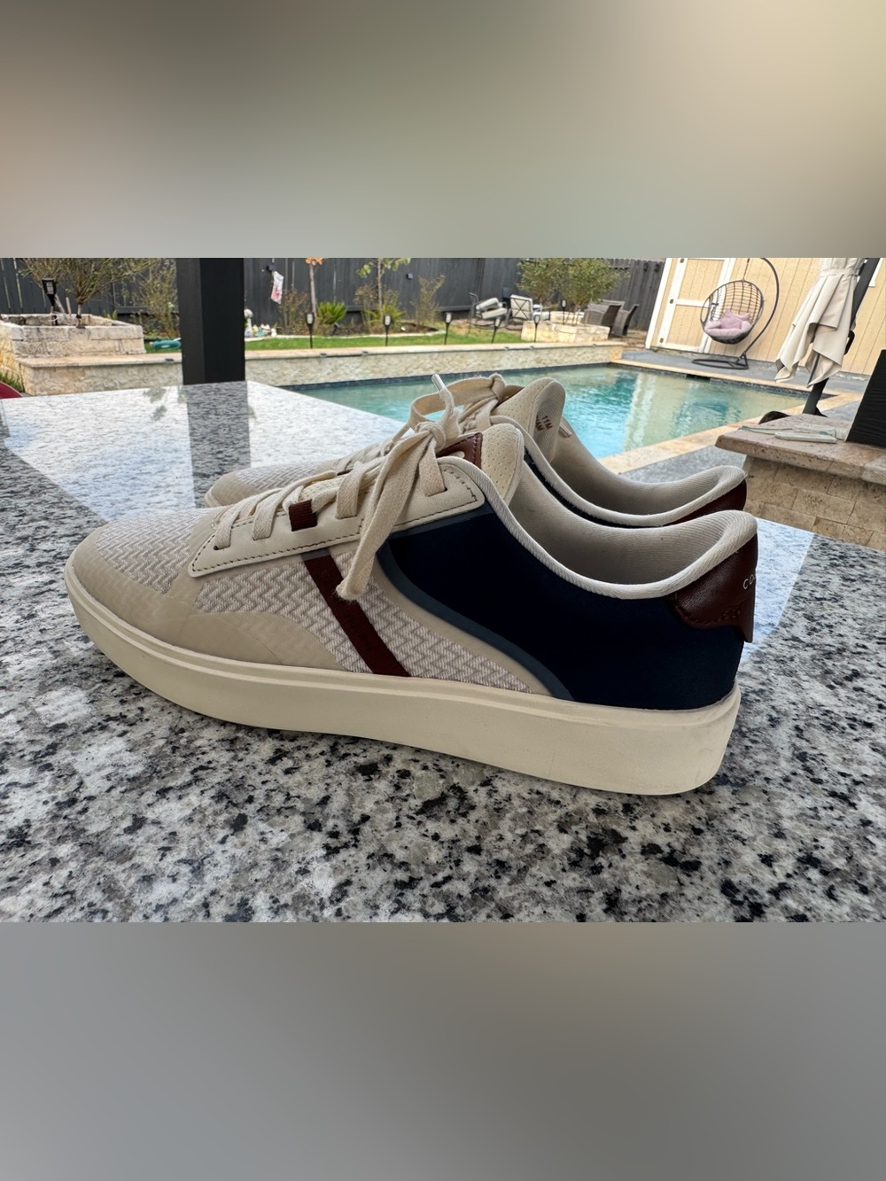 Men's Casual Cole Haan Sneakers in Navy and Cream
